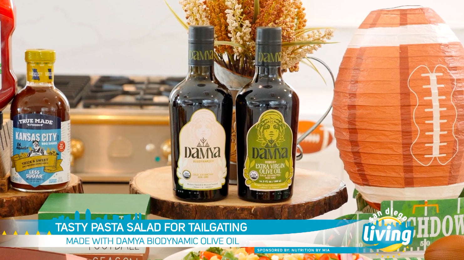DAMYA Olive Oils Featured on CBS‑8: A Game Day Favorite