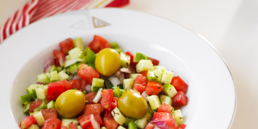 Crunchy Tunisian Salad with Organic Olive Oil