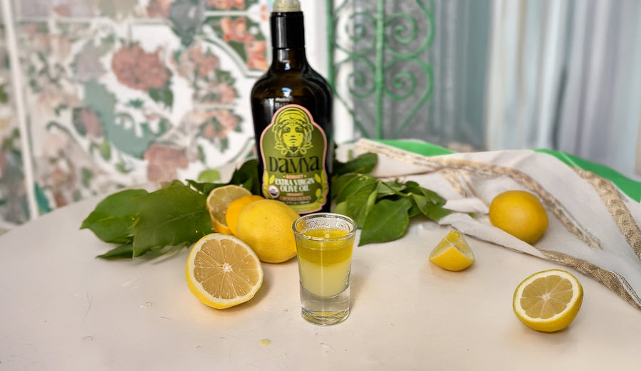 Lemon, Olive Oil & Honey Morning Shot