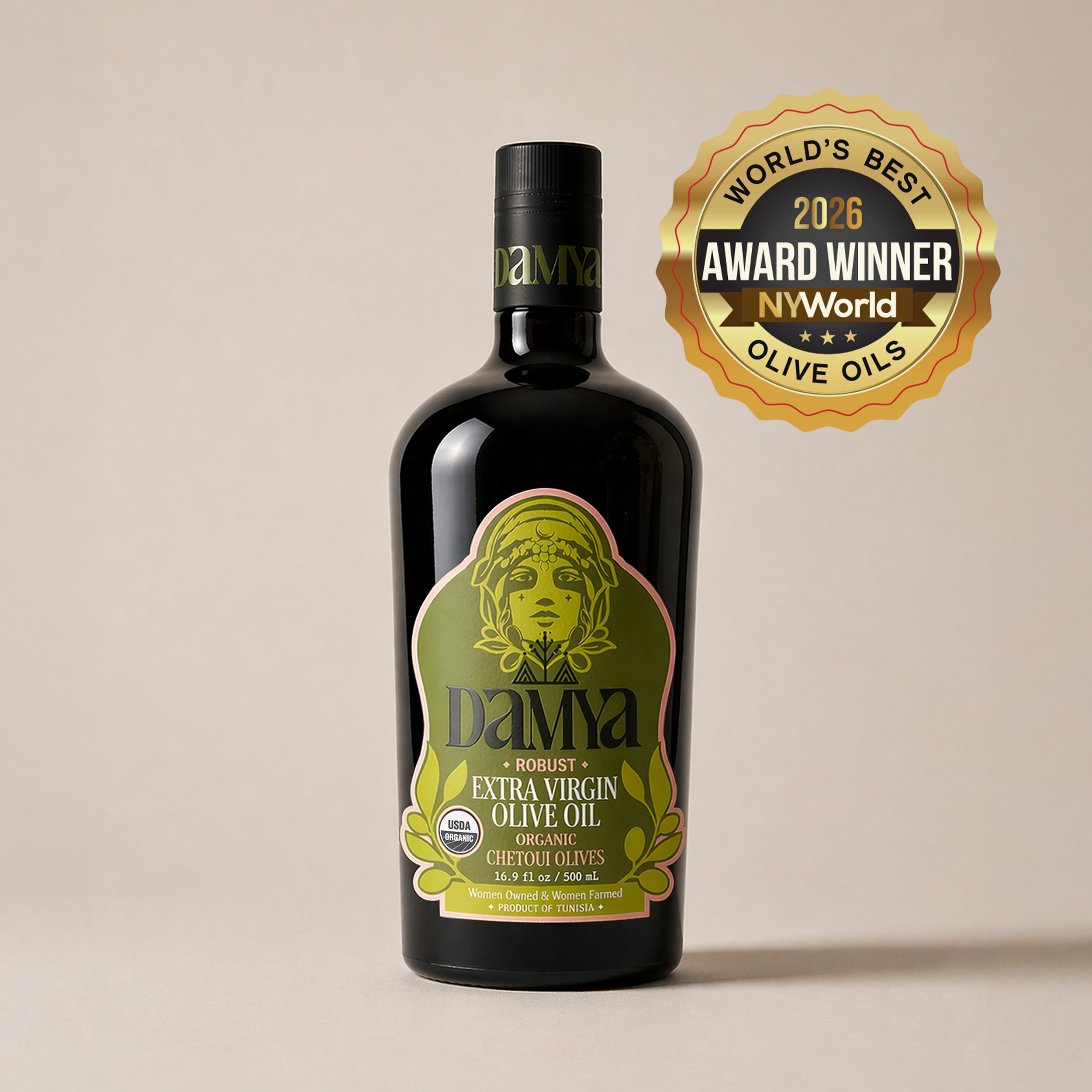Damya Robust Organic Extra Virgin Olive Oil · Damya, Massiva LLC