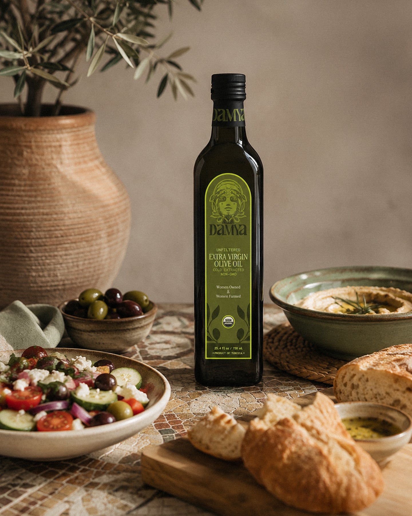 Damya Unfiltered Organic Extra Virgin Olive Oil · Damya, Massiva LLC
