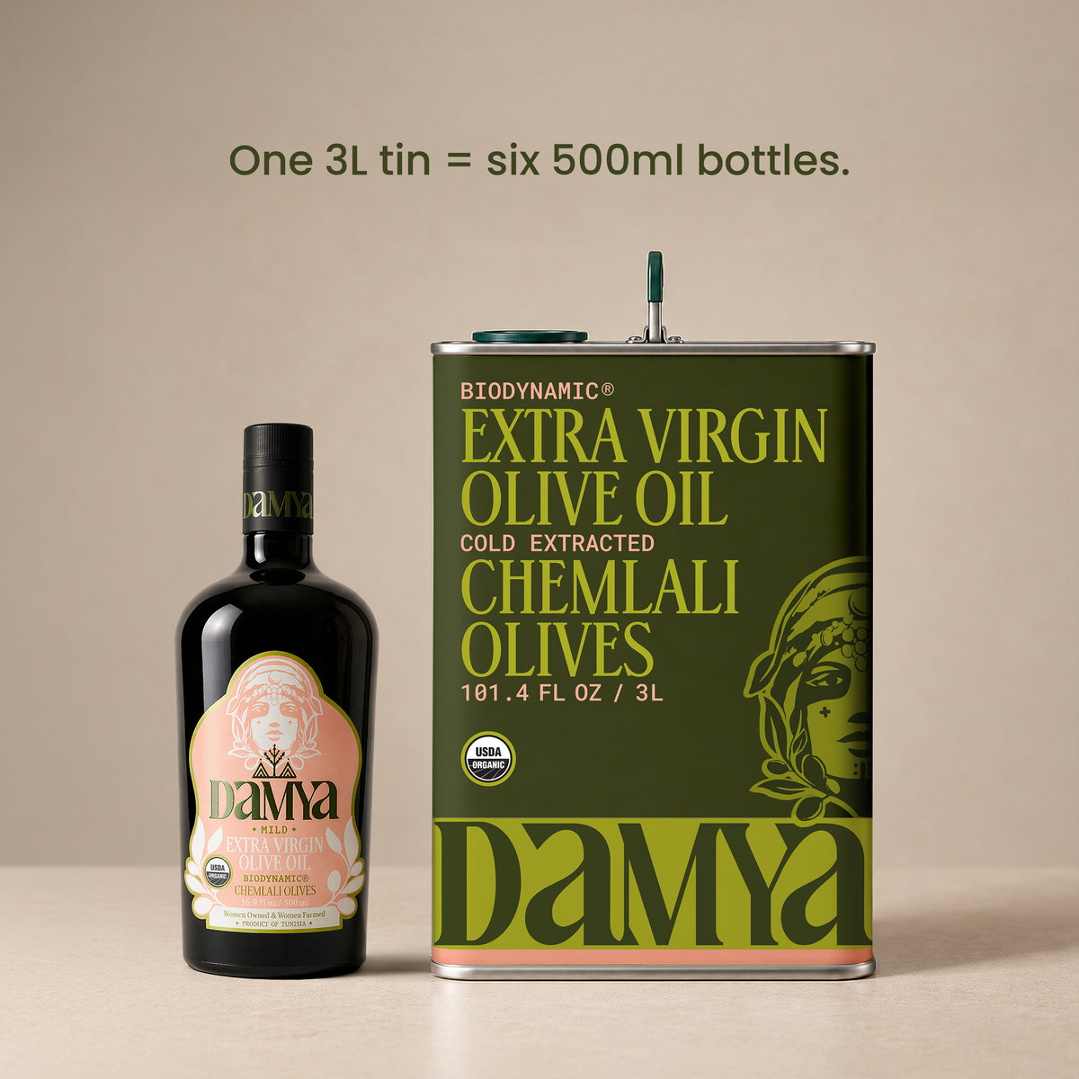 Damya Biodynamic® Extra Virgin Olive Oil 3L
