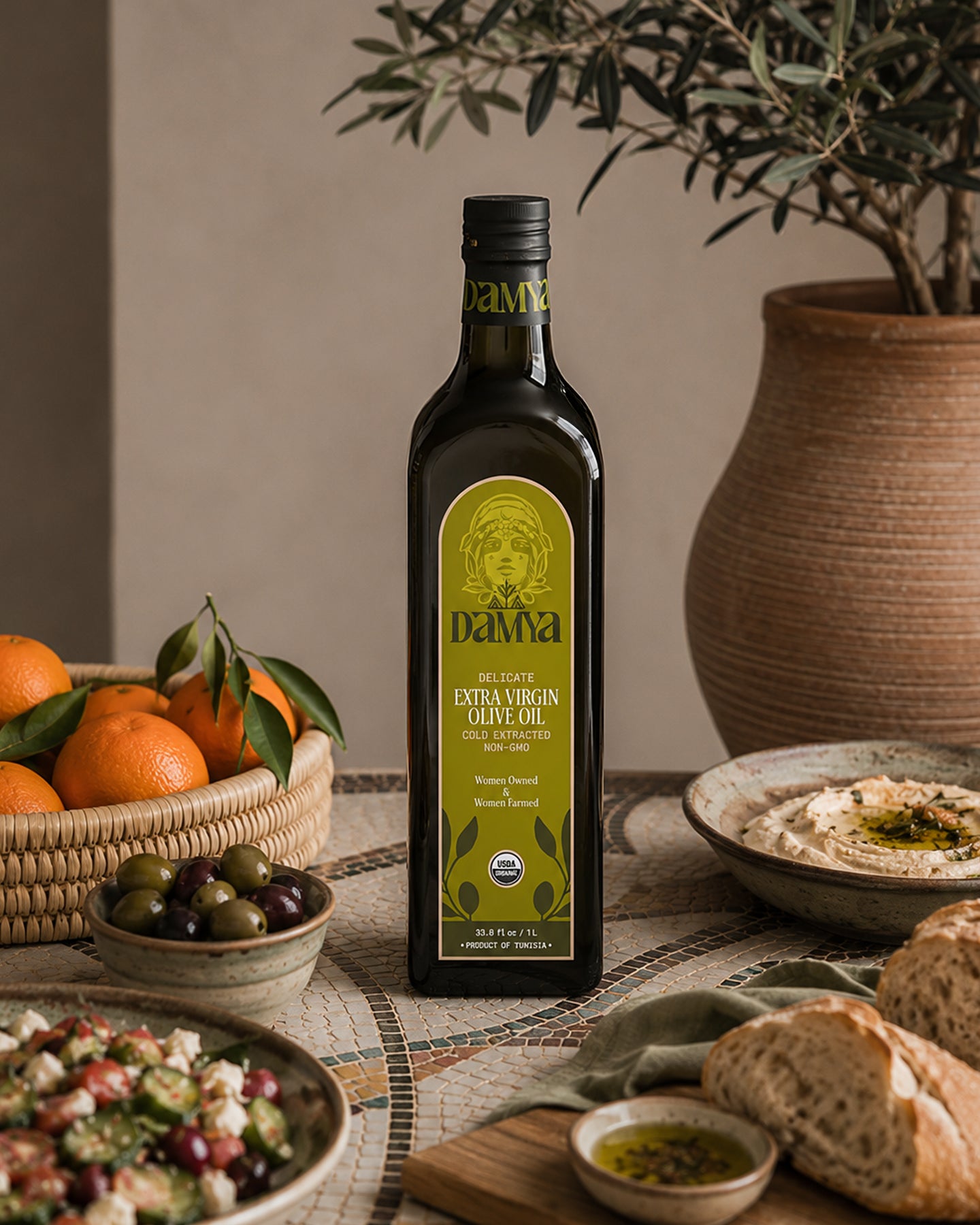 Damya Delicate Organic Extra Virgin Olive Oil 1L