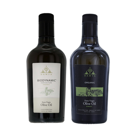 Damya Organic Extra Virgin Olive Oil Duo